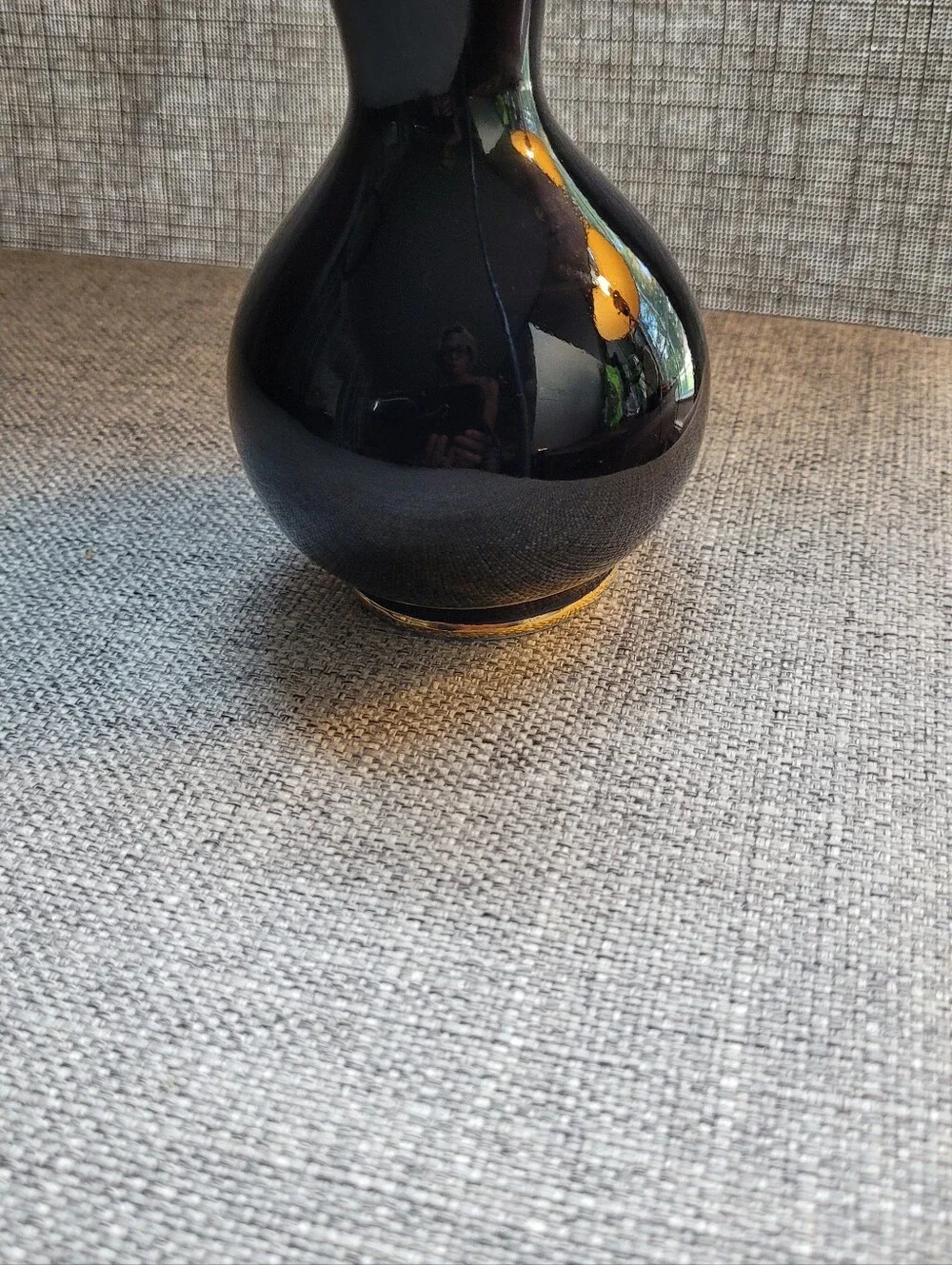 Lomonosov cobalt blue vase . Gold Rim And Base. Made In USSR.